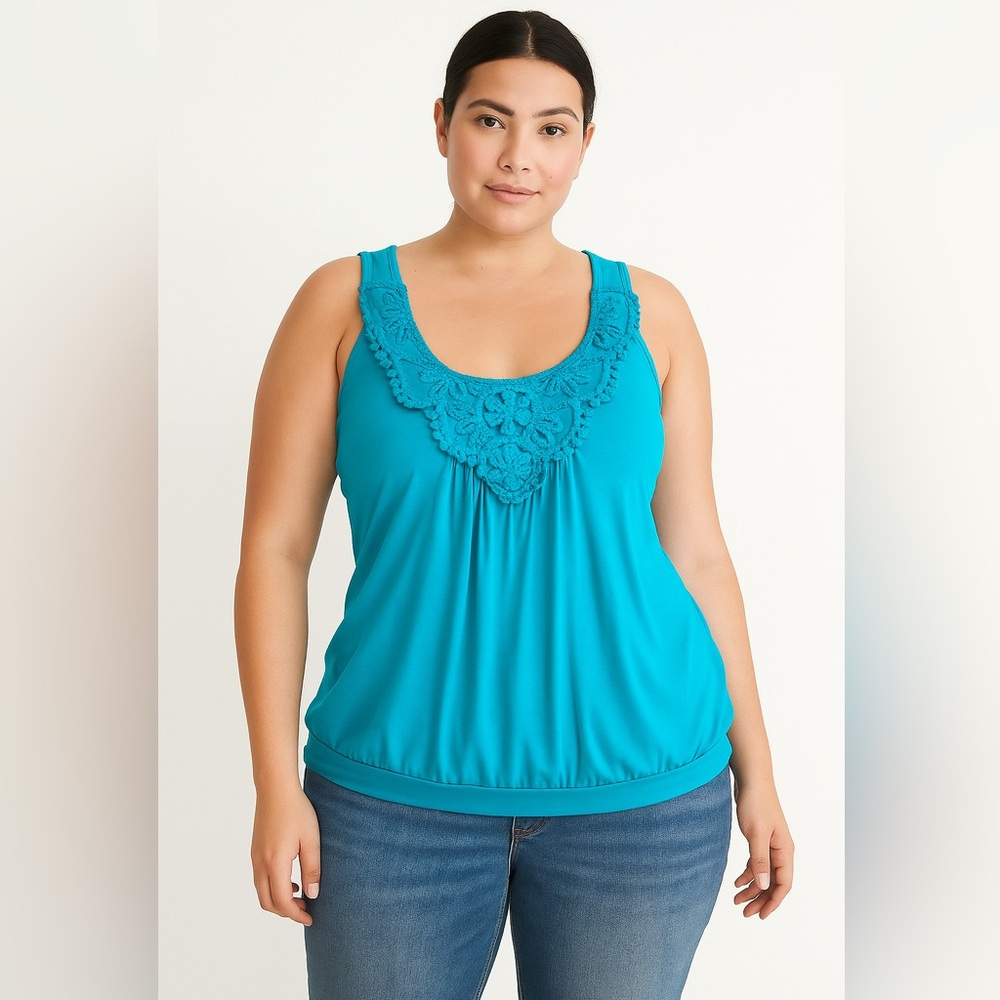 Lane Bryant Plus size tank top with embellishment